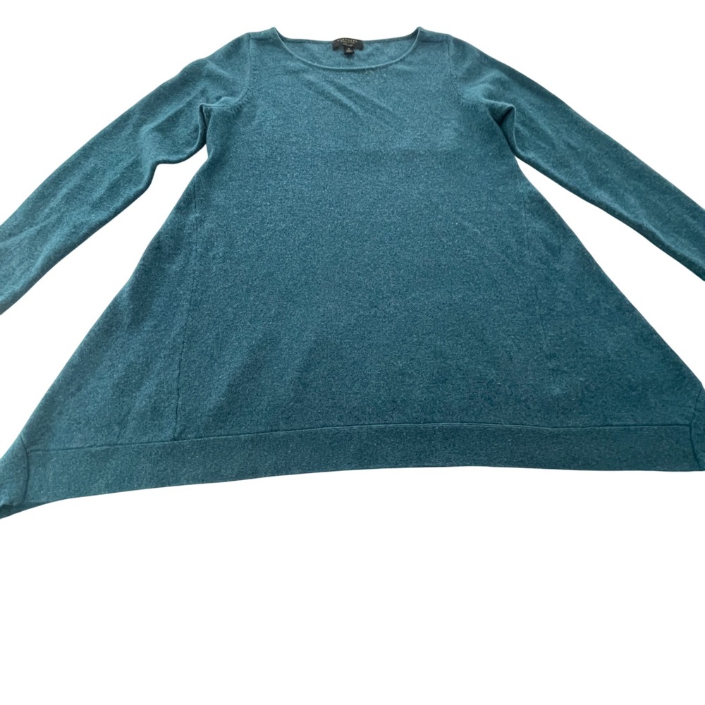Charter Club Luxury 100% Cashmere Womens Tunic Small Asymmetrical Lagenlook Cozy